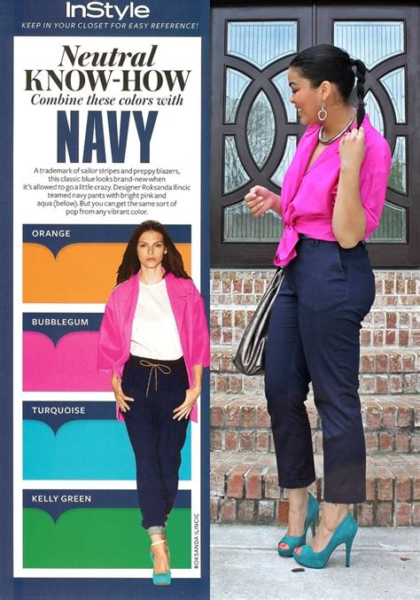 what colors go with navy pants